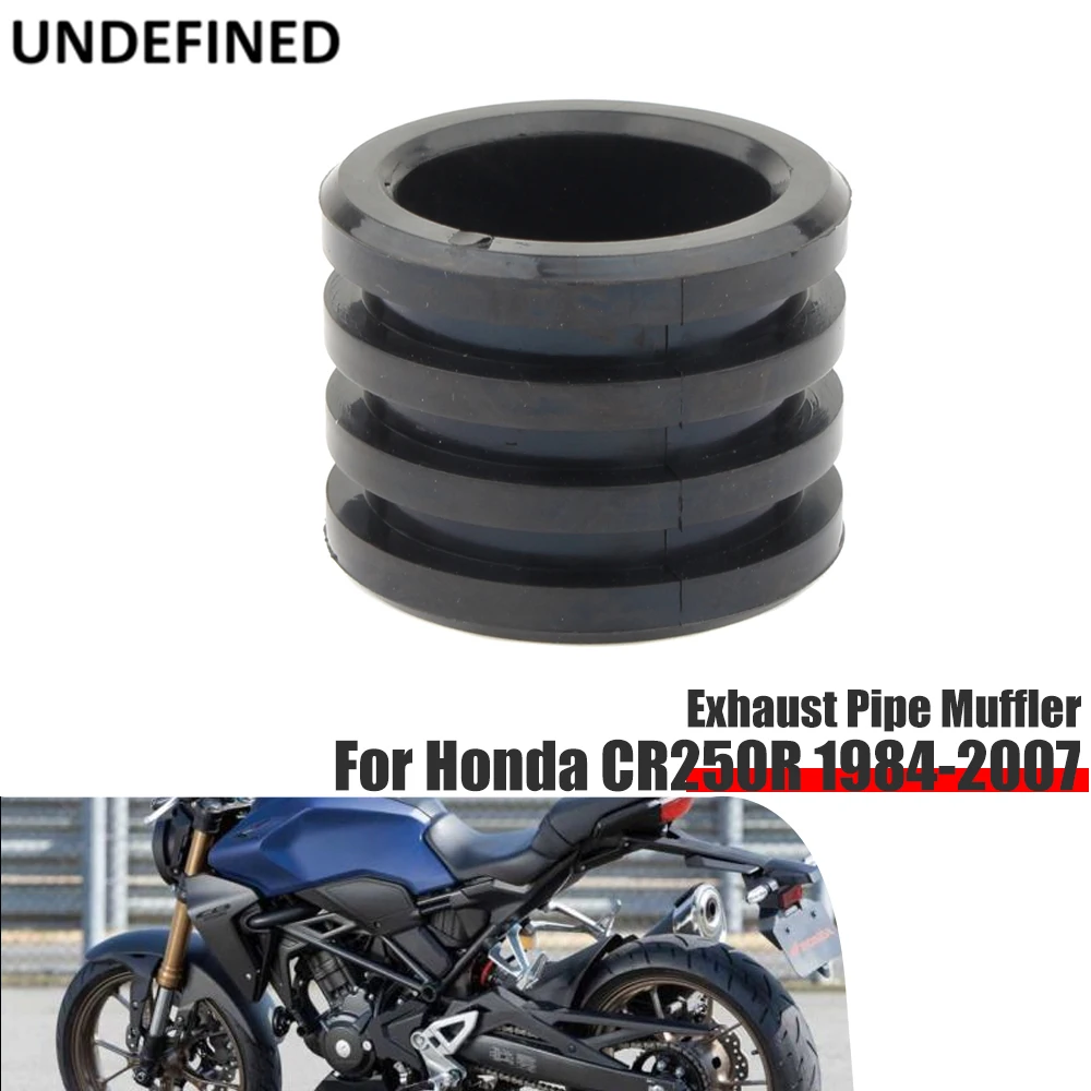 

Exhaust Pipe Muffler Fit For Honda CR250R CR250 1984-2006 2007 Dirt Bikes Motorcycle Muffler Bushings Rubber Seal Gasket Black