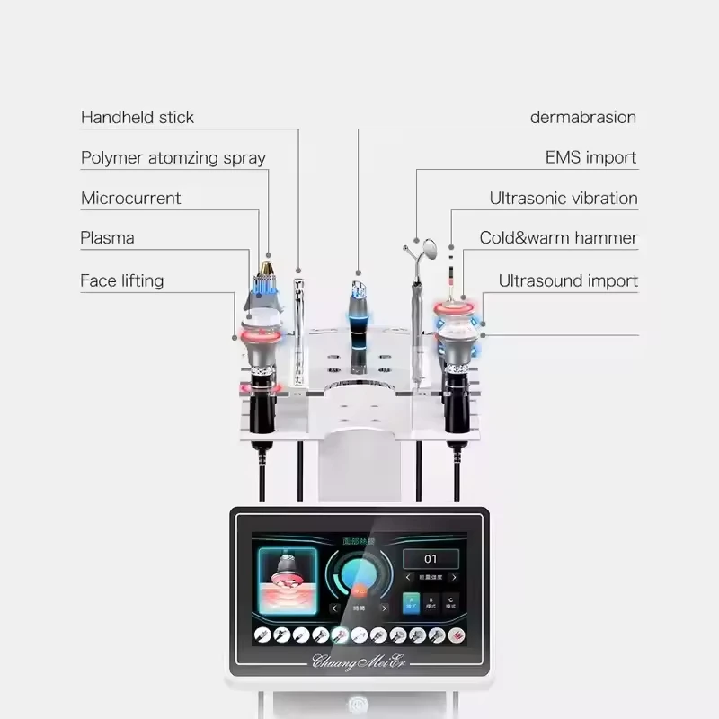 المهنية تجديد الجلد سبا التجميل 11 في 1 جلدي آلة تقشير الوجه أكوا #5