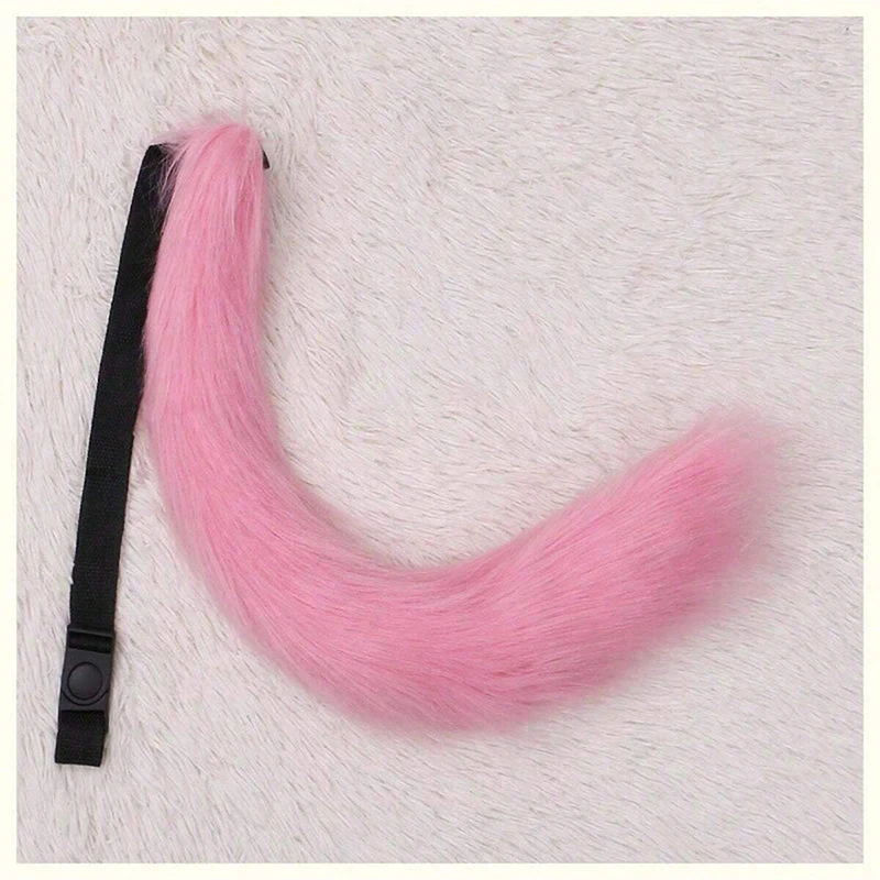 Cat Fox Plush Tails Anime Animal Tail Cosplay Costumes Props Role Play Halloween Party Kawaii Accessories