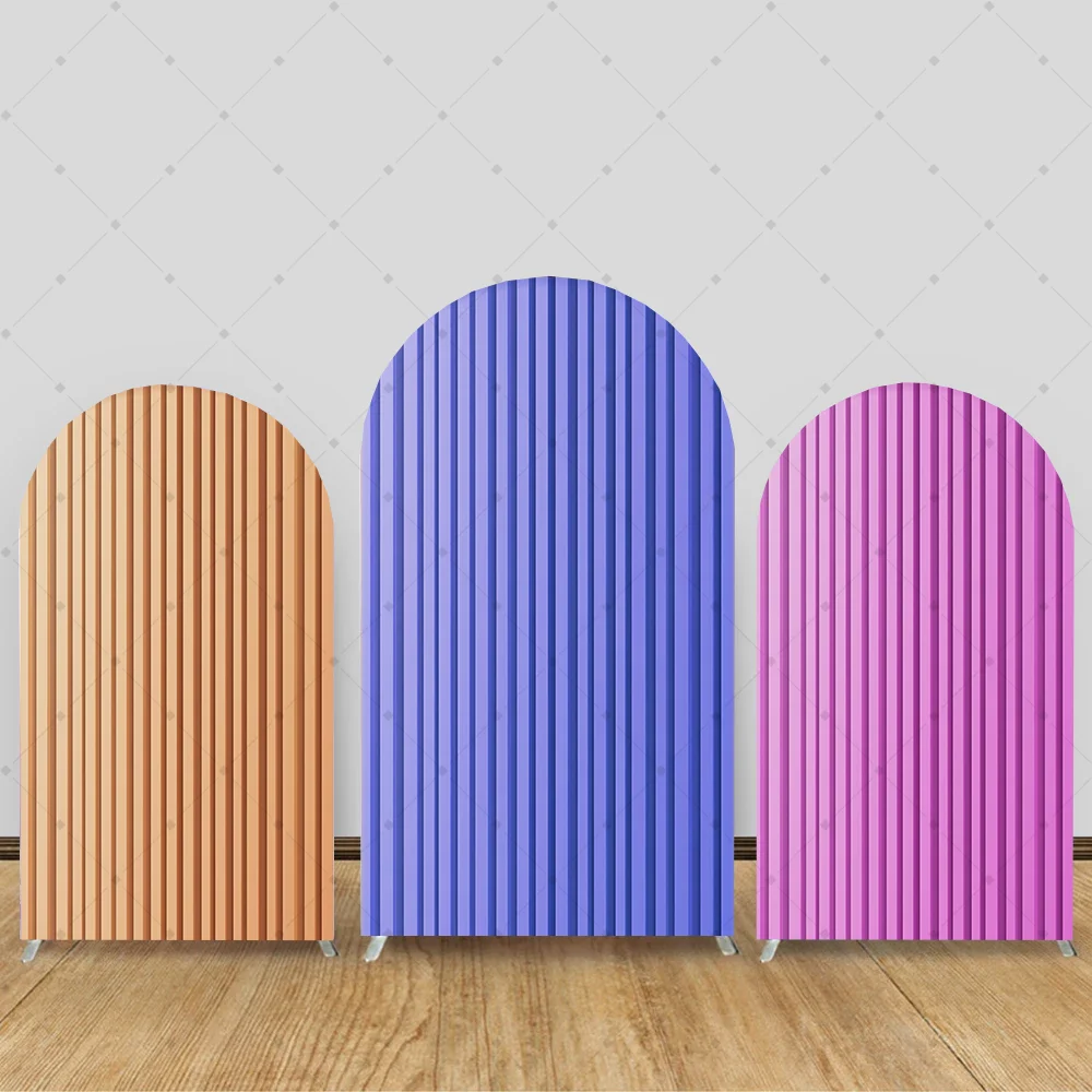 

Custom 2-Sided Rainbow Ripples Pattern Birthday Party Baby Shower Bridal Fiesta Cover Chiara Arch Background Decor Backdrop