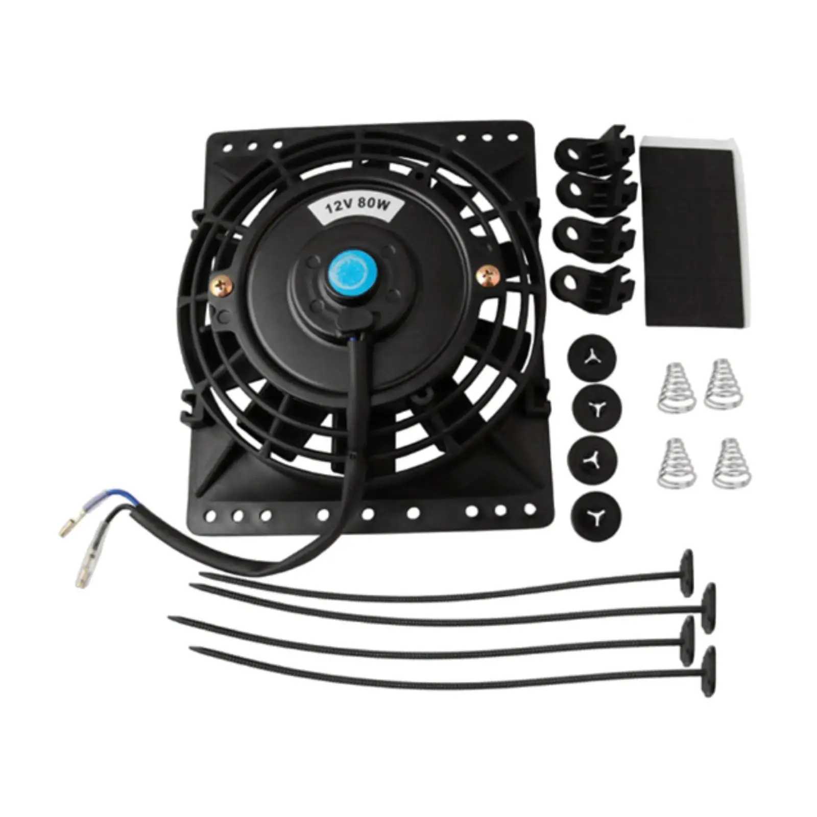 6 inch Radiator Cooling Fan 12V 80W Practical Compact Easy to Use Convenient