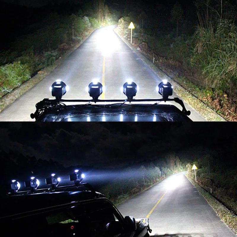 HID Lights Brightness Long Range Spotlights Truck Observation Headlights Off-road Vehicle Roof Lights Marine Searchlights 12V 24