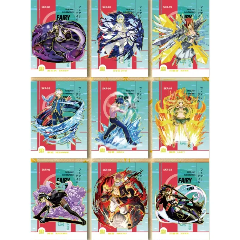 New Fairy Tail Card Deluxe Edition Laser Thick Card Etherious Natsu Dragneel Anime Collection Cards Toys Gifts Trading Card Game