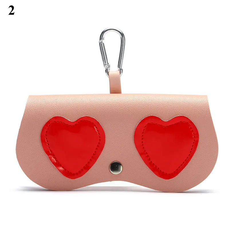 2021 INs Women PU Leather Cute Cartoon Eye Glasses Case Glasses Storage Protection Sunglass Box Portable Eyewear Pouch