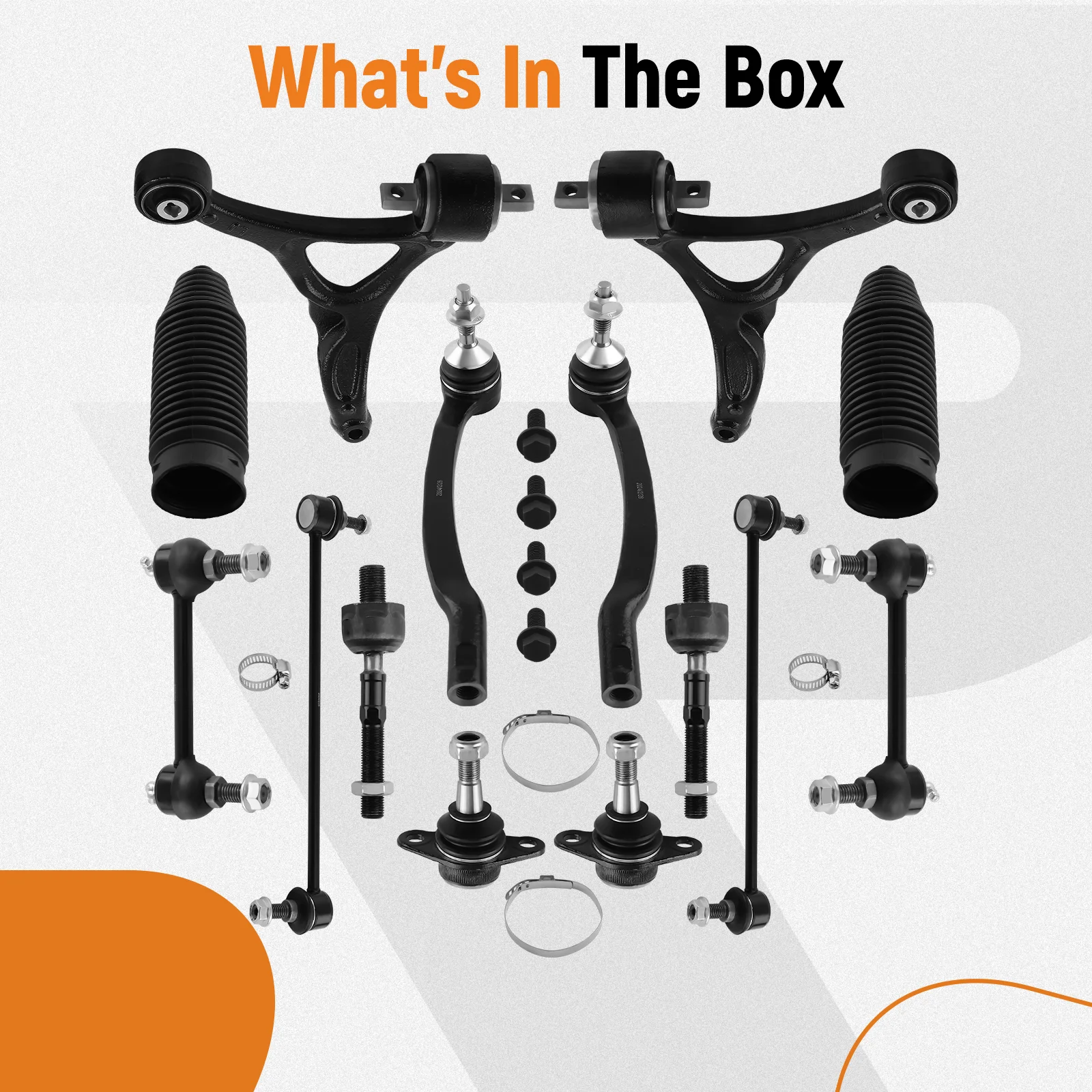 14x batang Sway batang dasi Lengan kontrol bawah depan untuk Volvo XC90 2003 2004 2005-2014 K500153 K80501 K80425 ES800857