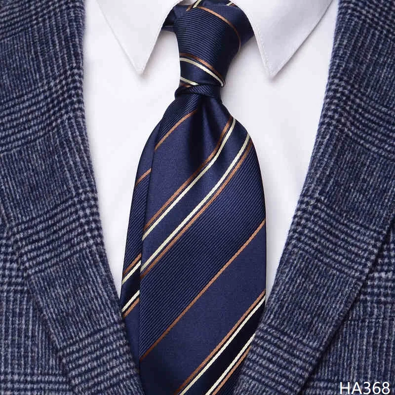 high-quality-fashionable-dark-blue-striped-tie-for-men's-formal-attire-banquet-shirt-accessories-8cm-wide-handmade-knotted-tie