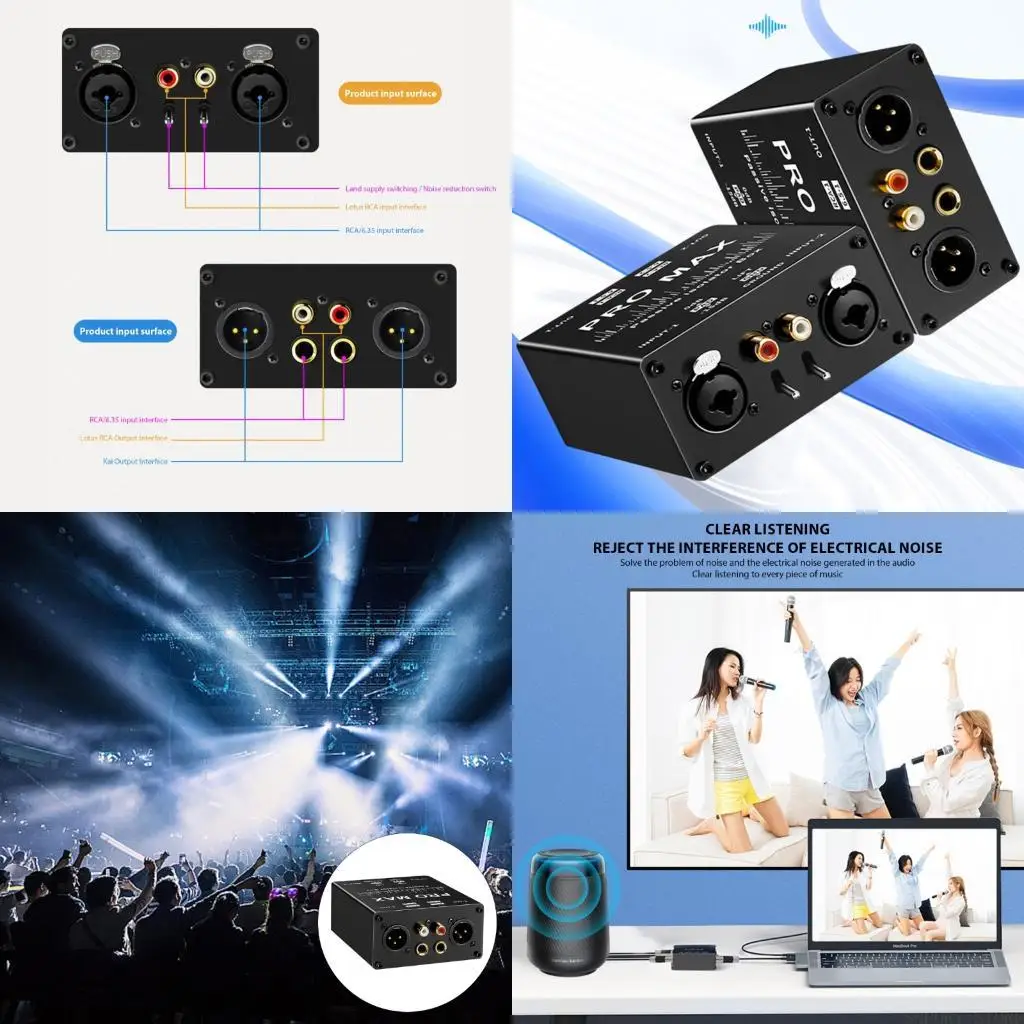 

U2JB 2-канальный пассивный звукоизолятор Изолятор контура заземления Шумовой фильтр