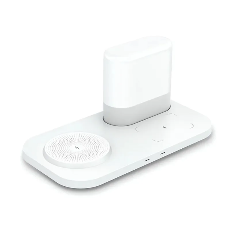 15W Wireless Charger With Lamp Night light Fast Induction Charging Stand For iPhone  Airpods Samsung Xiaomi with pacakge box