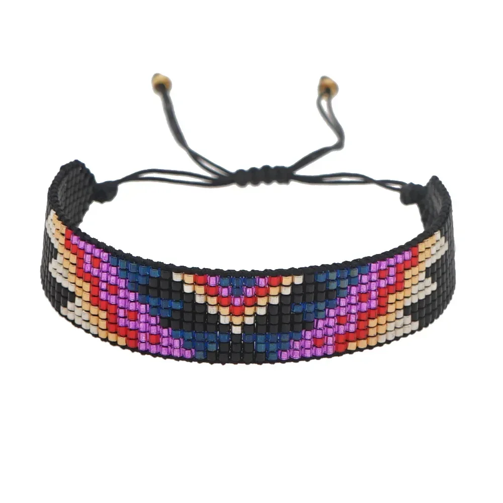 Beaded Bracelet  Hand woven  Simplicity  Adjustable  Retro  graphical  personality  Bohemia  Unisex  Rice Ball Bracelet