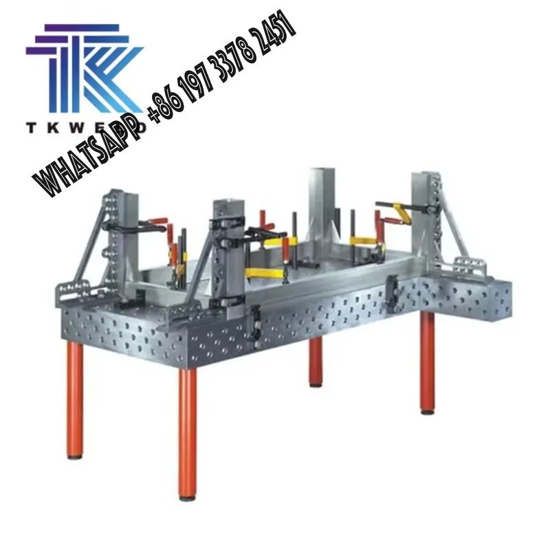 

TKweld D16 D28 Welding Table Cast Iron Cast Steel 2400*1200 Black Inch 2D 3D Welding Turning Table Clamping Accessories System
