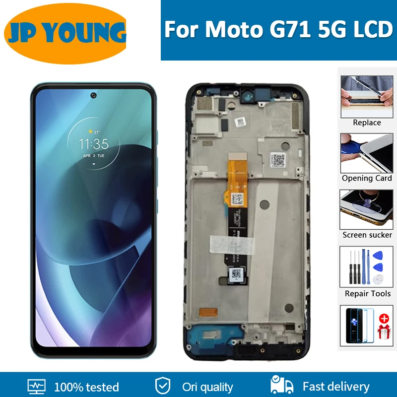 6.4'' Original AMOLED lcd For MOTO G71 5g LCD display screen mobile phone display screen For Motorola Moto G31 G41 G71 lcd