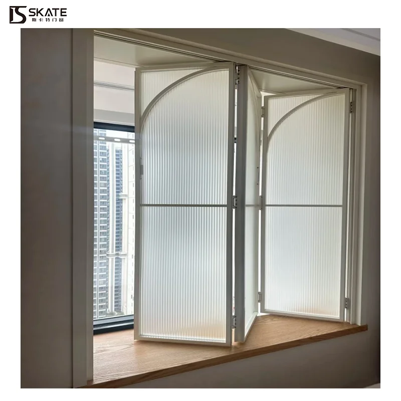 Special Folding Window Frame-Wider View More Transparent Soundproof Kitchen Use Triplex Glass Upgrade Modern Home Decoration