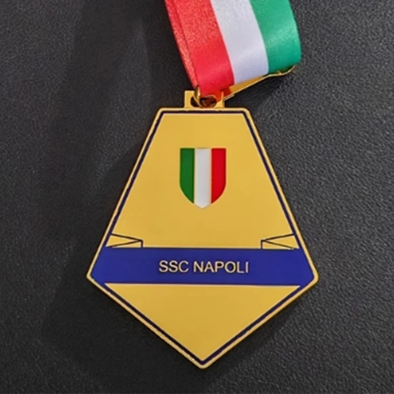 NUEVO 2024/25 Medallas de campeones de la Serie A Campeones de Inter Milán Medallas de campeones de fútbol Medallas de metal Recuerdos de fútbol