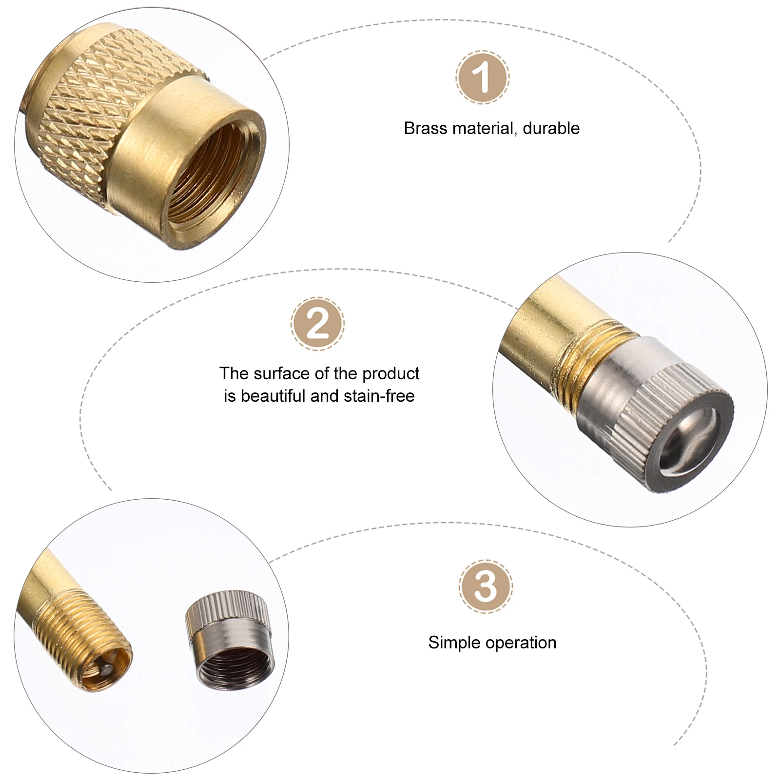 

2Pcs Stem Extension Adapter 135 Degree Angle Tyre Extender for Car Truck Motorcycle Valve Metal Durable