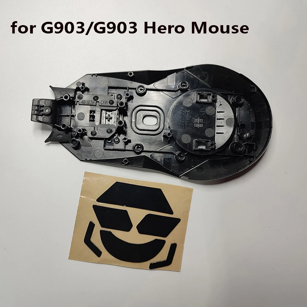 Mouse Bottom Shell + Feet Pad Stickers for Logitech G903/G903 Hero Mouse Skates Foot Mat + Mice Shell Lower Cover Accessories