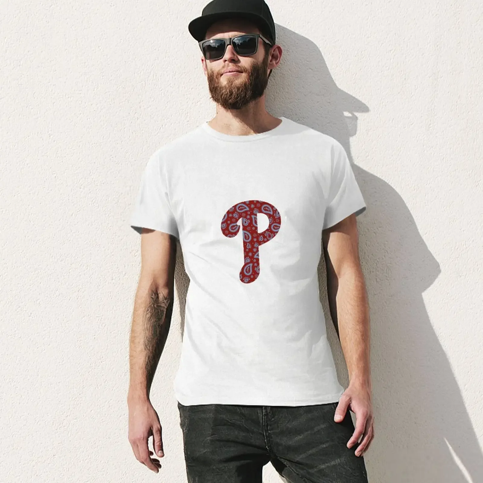 phillies T-Shirt Short sleeve tee anime clothes blacks oversizeds men graphic t shirts