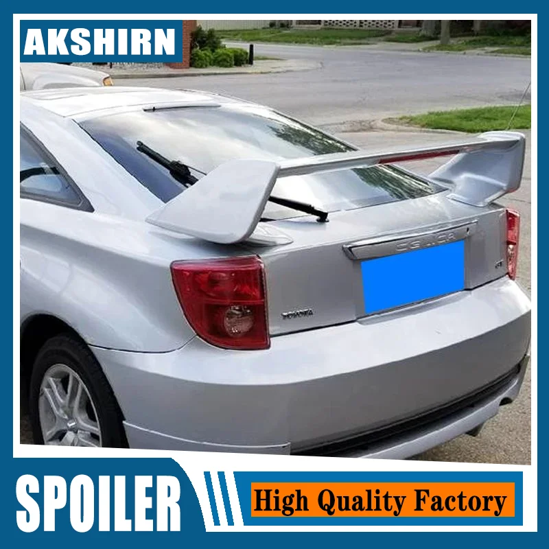 For TOYOTA CELICA Rear TRUNK SPOILER 2000-2005 WITH LED LIGHTS High Quality ABS Plastic Car Spoiler Trunk Boot Wing Spoiler