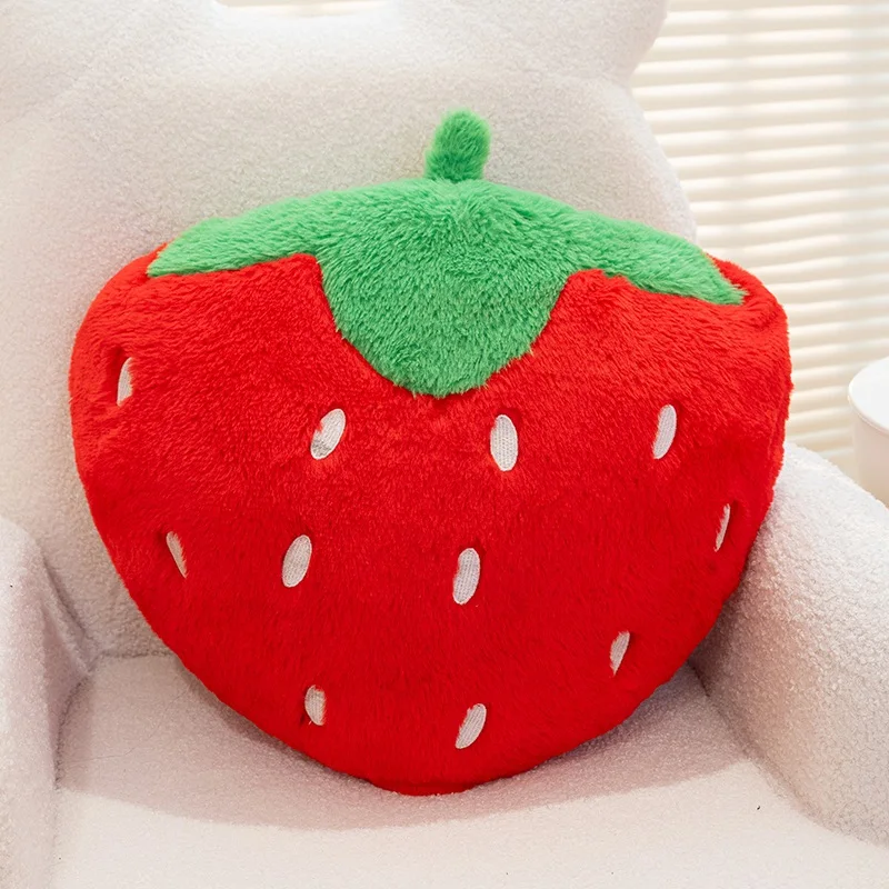 Jouet en peluche fraise doux 40cm, oreiller en peluche fraise mignon, coussin confortable aux fruits fraises, cadeaux d'anniversaire pour petite amie, nouvelle collection