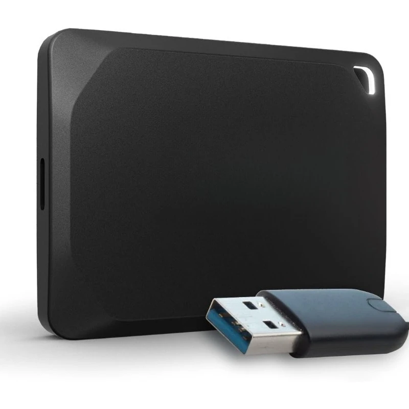 X10 Pro 2 تيرابايت SSD محمول مع محول USB-A - قراءة ما يصل إلى 2100 ميجابايت/ثانية وكتابة 2000 ميجابايت/ثانية - الكمبيوتر الشخصي وماك، مع Mylio Photos+ - U