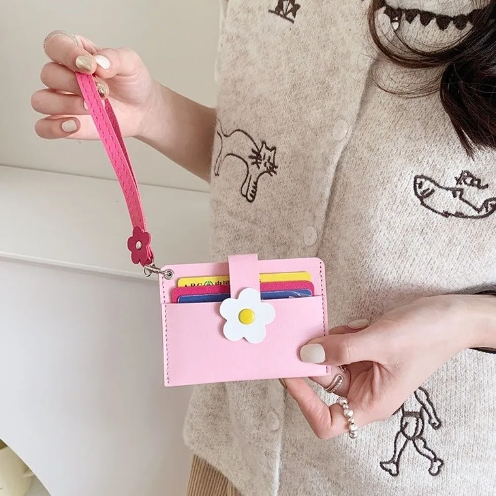 

Simple Color Blocking Short Wallet PU Leather Mini Women Card Holder Y2K Multifunctional Handheld Coin Purse Girls