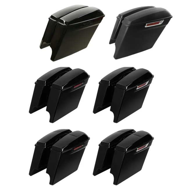 Motocykl 5 "rozciągnięte twarde sakwy siodło dla Harley Touring Road Electra przemieszczanie się po ulicy 2014-2024 FLT FLH FLHR Ultra-klasyczne