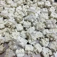 Feker Upgraded White Marble Switch for Mechanical Keyboard HIFI Linear 5 Pins 42g Lubed Hot Swap 20mm Spring GK61 Anne Pro 2