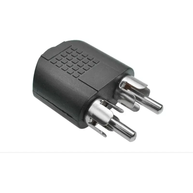 Connecteur audio stéréo femelle vers 2 RCA mâle, adaptateur et convertisseur pour haut-parleur, 3.5mm