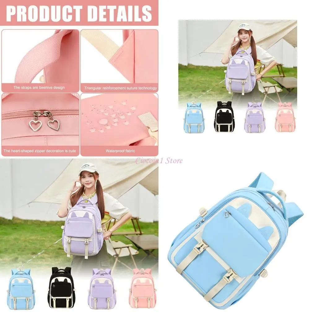 

Y1UB Unique School Bag Laptop Rucksack Large Capacity Backpack for Elementary Student