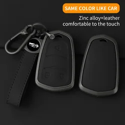 Leather 3 4 5 6 Buttons Car Key Case for Cadillac SRX 2015 2016 ATS CTS CT6 XT5 XTS Remote Fob Cover Keychain Protector Bag