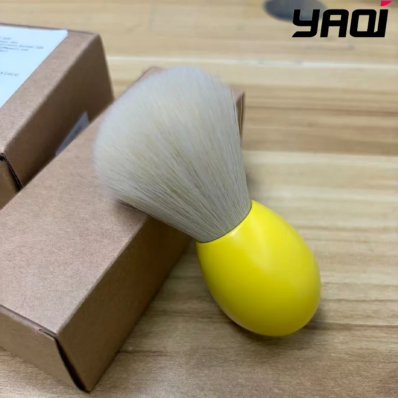 2026 New Arrival！YAQI Bunny Cashmere Knot Shave Brush in Yellow Version For Easter Day mens Shaving Tool