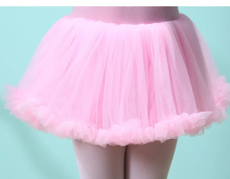 Short-sleeved Ballet Dress Summer Girls Gymnastic Ballet Leotard Tutu Dance Dress Kids Summer Ballerina Clothing Dance Wear