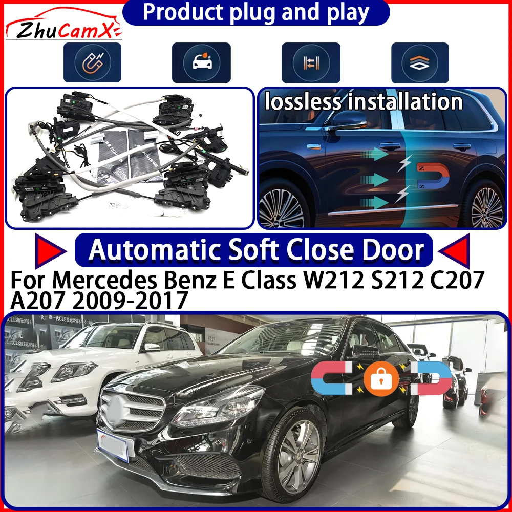 Atuador de fechadura elétrica oem, para mercedes benz classe e w212 s212 c207 a207 2009-2017, kit de porta fechada, sistema de trava elétrica automática