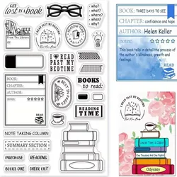Book Clear Stamp Seal For DIY Scrapbooking Photo Album Decorative a5042