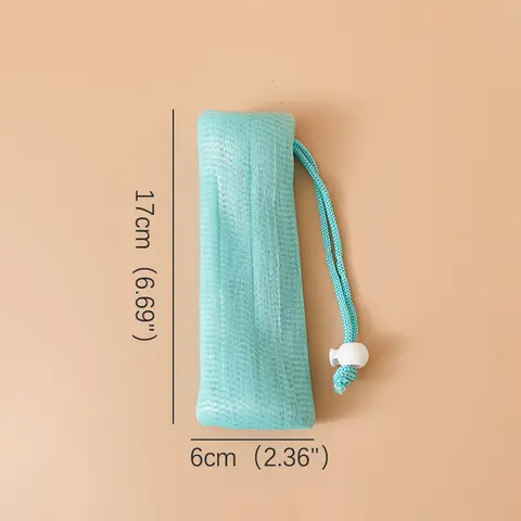 1 पीस क्लींजर साबुन मेश बैग स्नान धुलाई उपकरण बॉडी क्लींजिंग नेट साबुन फोमिंग नेट पीई बबल हेल्पर मेश वॉश फेस 8 best sales साबुन की थैली - №1