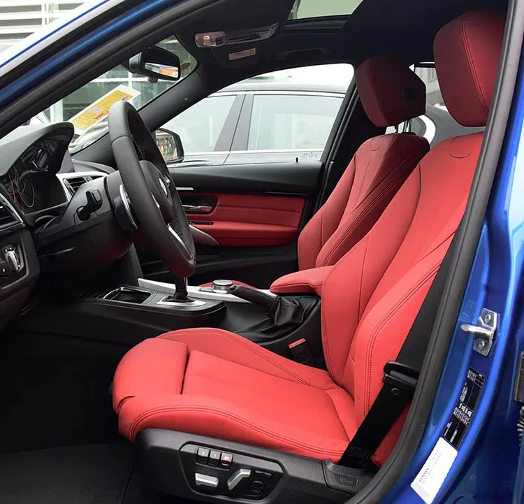 For BMW 3 Series Sedan F30 F31 2011 2012 2013 2014 2015 2016 2017 2018 PU Leather Custom Car Seat Covers for 2 Front Seats