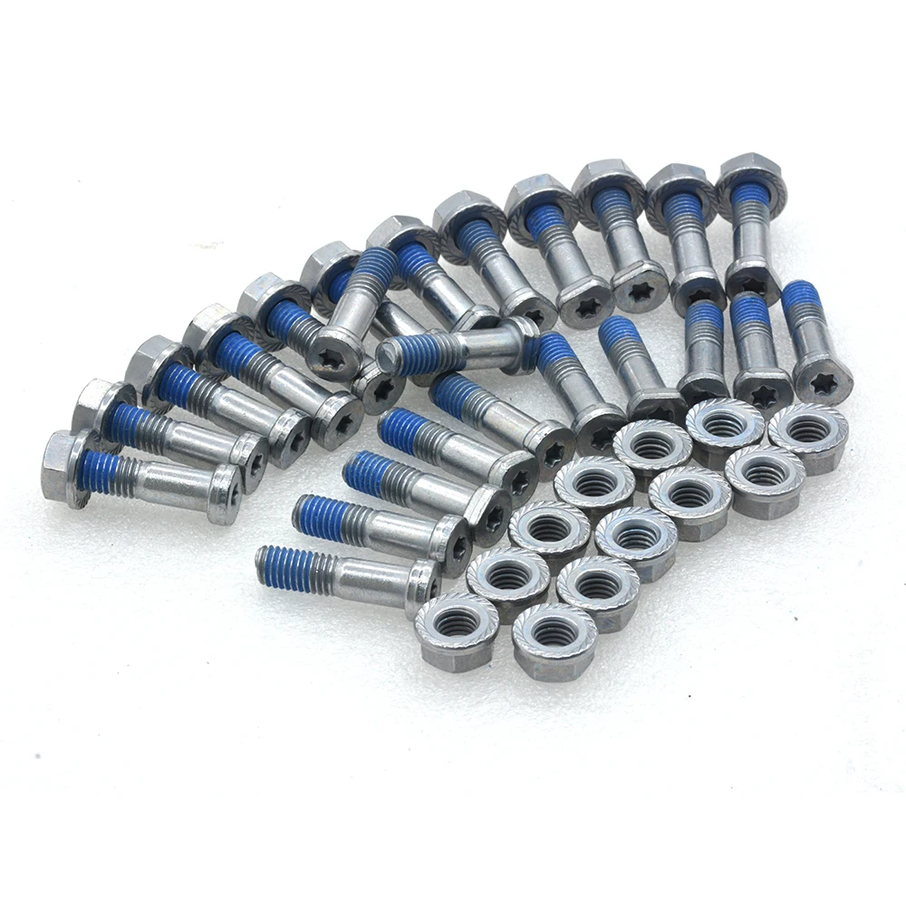 JJADA  24 PCS Hardware Screw Car Auto Brake System Front Center Bell Bolts For BMW E39