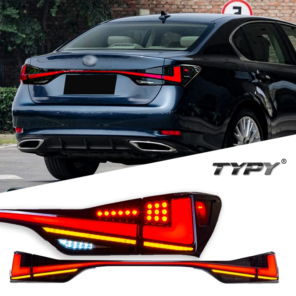 

TYPY Car For Lexus GS LED Taillight 2012-2020 Upgrade Modified to New DRL Dynamic Turn Signal LED Taillight Auto Accessories