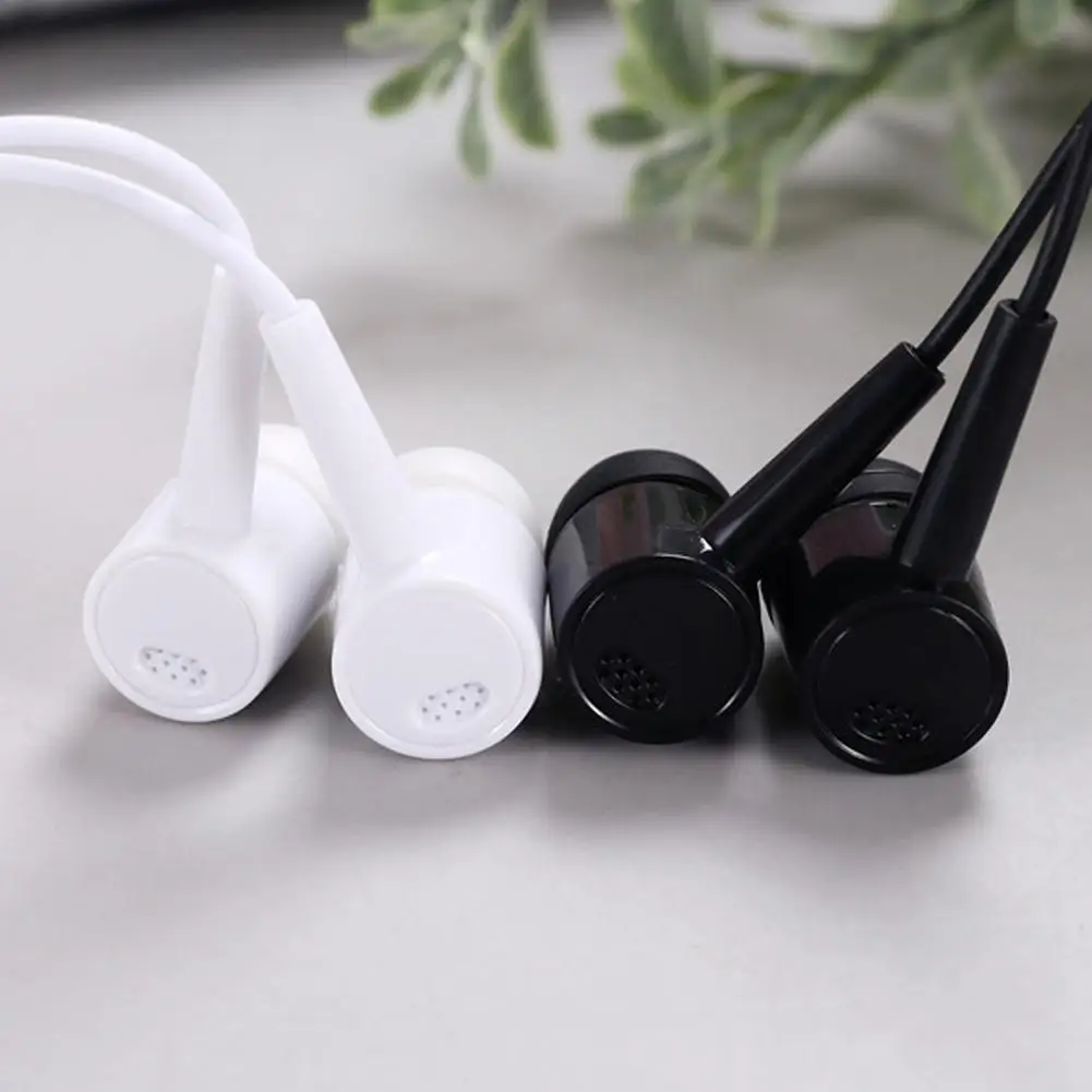 3.5mm In-ear Bass Stereo Mobile Wired Headphones With Built-in Microphone Noise Reduction For Smartphones game music