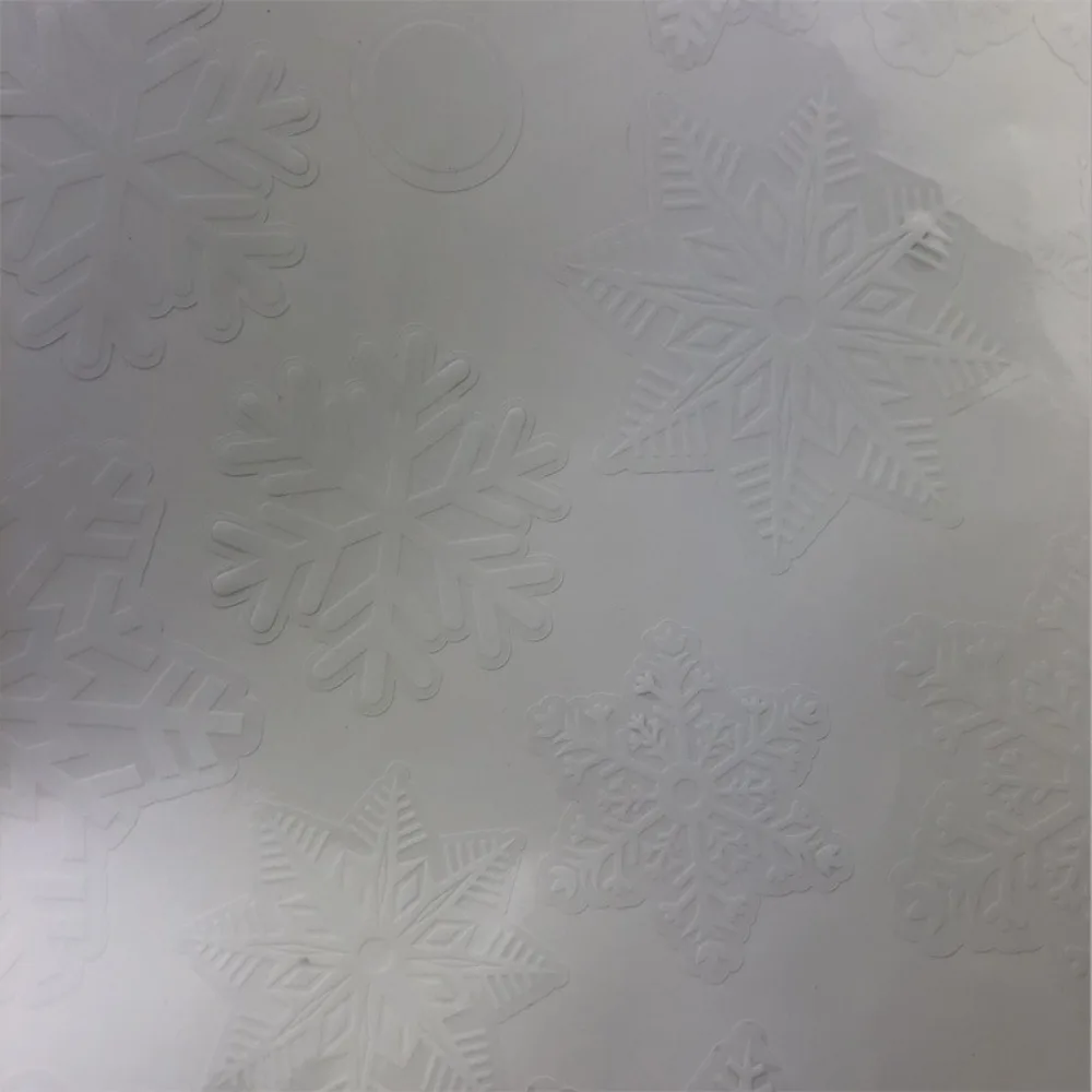 30pcs PVC Christmas Snowflakes Sticker Electrostatic Glass Clings Glass Sticker White Snowflake Wallpaper Wall Sticker New Year