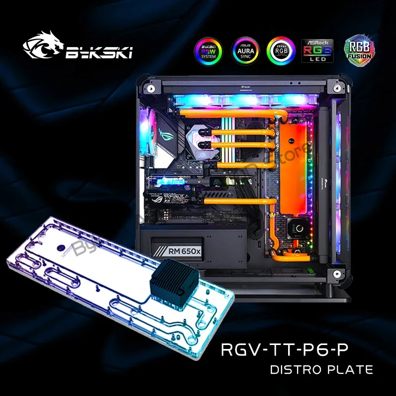 

Bykski DIY Distro Plate Kit For Core P6 TG Case,Waterway Board Deflector For Computer GPU CPU Water Cooling RGV-TT-P6-P TT