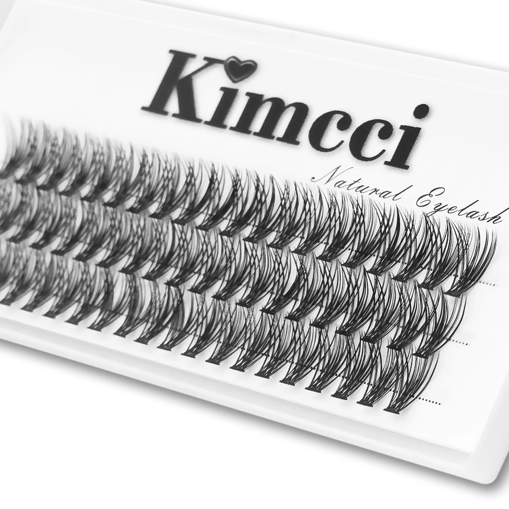 Kimcci 3D Russo Individuale Ciglia Estensione Visone Ciglia Professionisti Naturale 30P Ciglia Trucco Ciglia Finte Strumenti Cilia