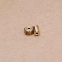 0.5M Copper Worm Gear Drive Combination 12/15/16/18/32 Teeth 2/3MM 2MM Step Hole DIY Model