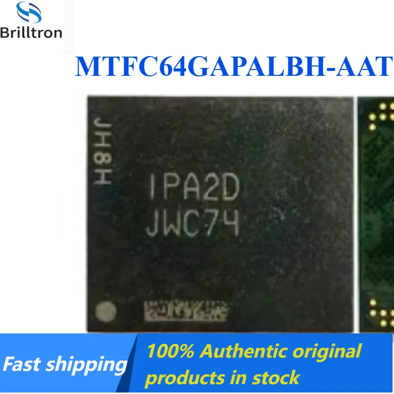 1-5PCS JWC74 Model MTFC64GAPALBH-AAT 64GB EMMC Flash Memory Chip Brand New Original in Stock , Fast Shipping.