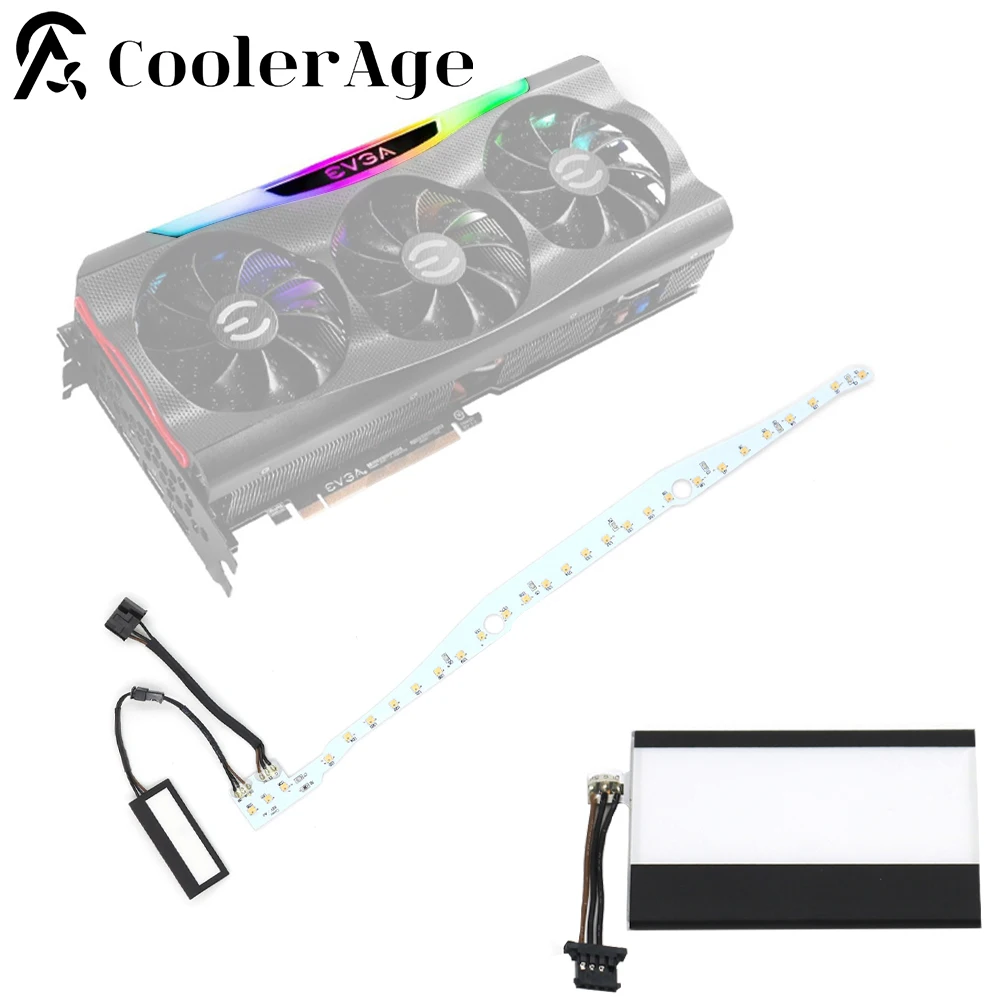 ل EVGA RTX3070 3080 3080Ti 3090 3090Ti FTW3 بطاقة الرسومات مروحة الإسكان RGB ضوء المجموعة