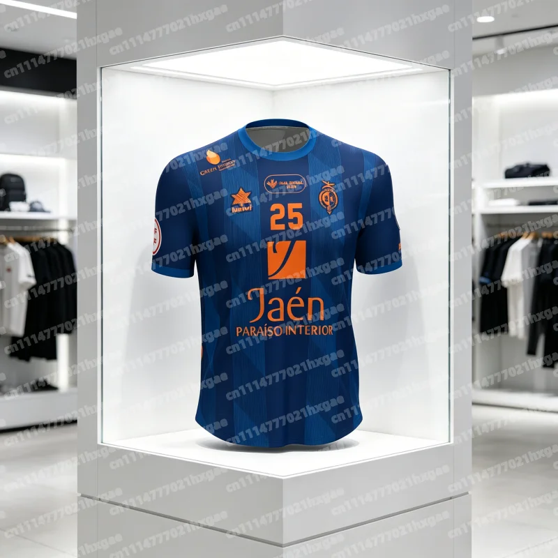 Nova Camisa de Futsal Jaen Paraiso Interior FS Espanha, Camisa de Futebol Indoor, Kit de Futebol Temporada 2026, Presente para Fãs, Família e Crianças