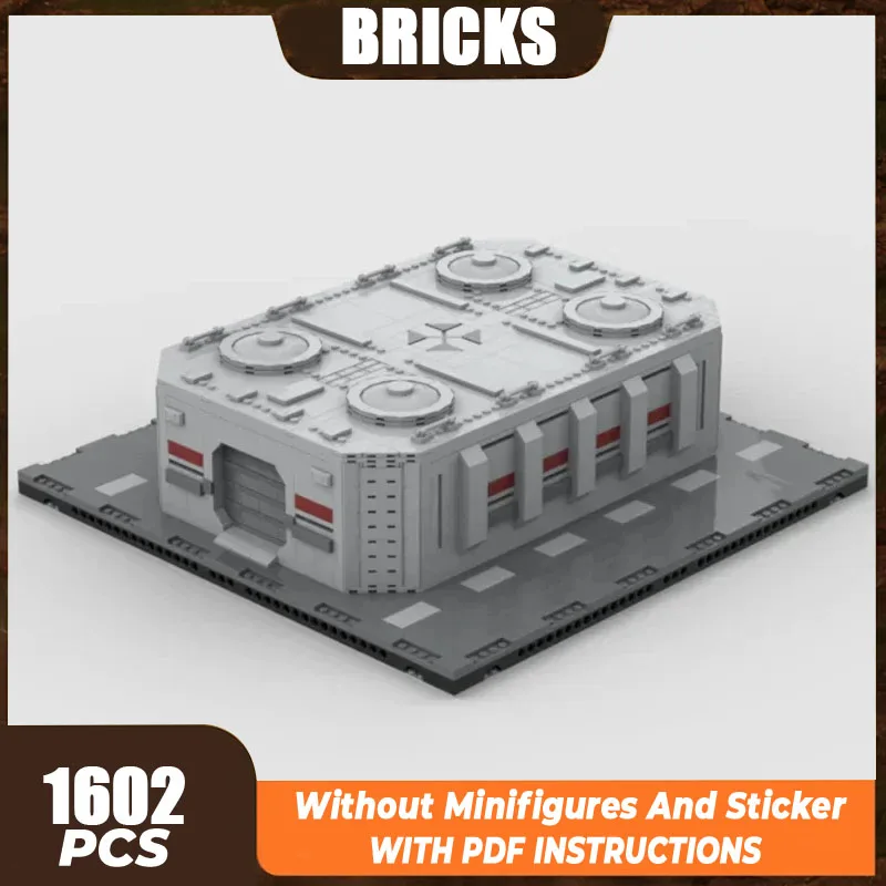 Bloques de construcción Moc modelo de películas de estrellas, barracks militares, tecnología Base, bloques modulares, regalos, juguetes de Navidad, conjuntos DIY de montaje