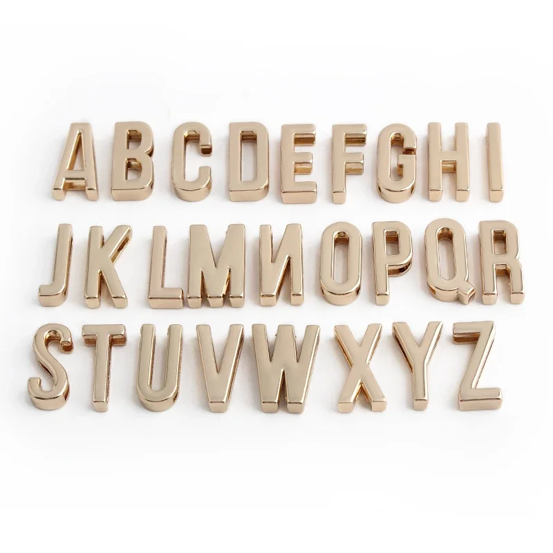 5PCS Luggage and Travel Goods Letter Decorative Buckles Personalized Jewelry Making Accessories DIY Sliding Letters