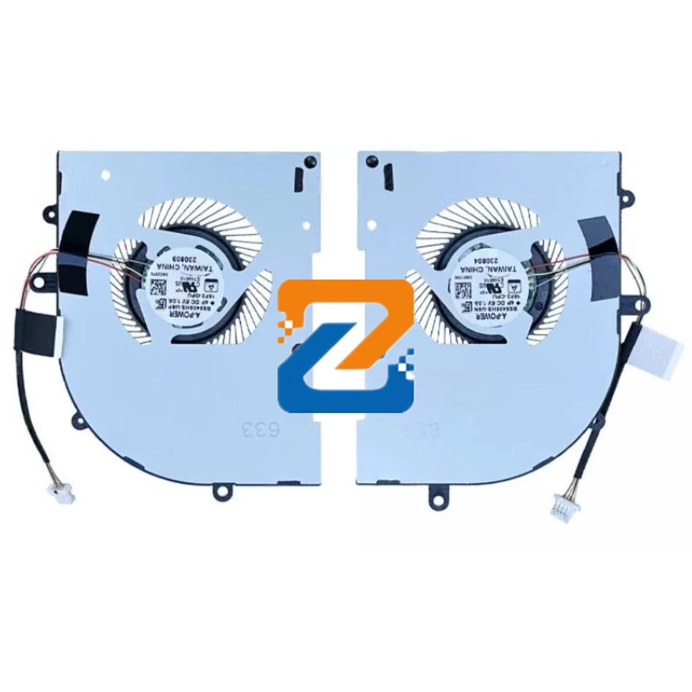 Laptop CPU GPU Cooling Fan for MSI MS-15F2 16 Studio A13VG/VF Cooler Fan 15F2-CPU BS5405HS-U5N 15F2-GPU BS5405HS-U5P DC5V 1.0A