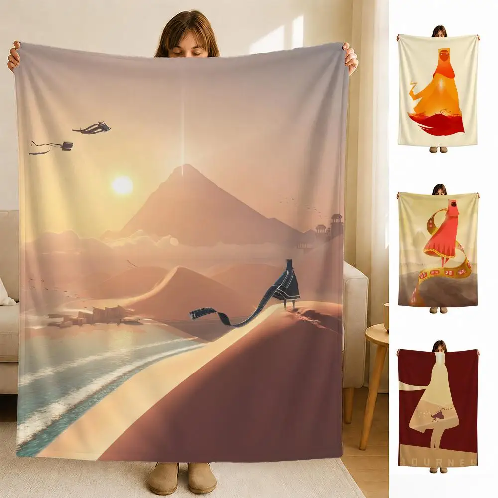 game J-Journey Adventure Throw Soft Flannel Blanket for Bed Bedroom Sofa Picnic Throw Skin-friendly Breathable Gift Cover