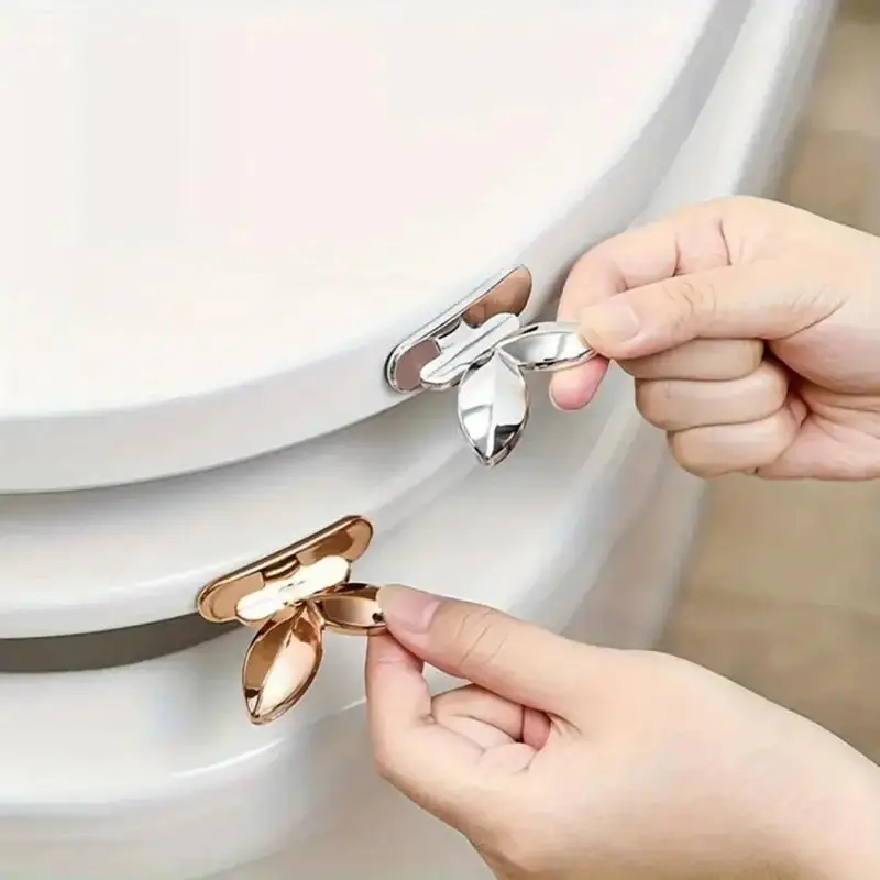 2PCS Multifunctional Toilet Lid Lifter ABS Toilet Seat Handle Easy Use for Hands-Free Lifting – Practical Bathroom Accessory